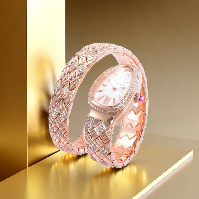 BVL WatchSERPENTI SPIGA 35 PINK GOLD WHITE DIAL