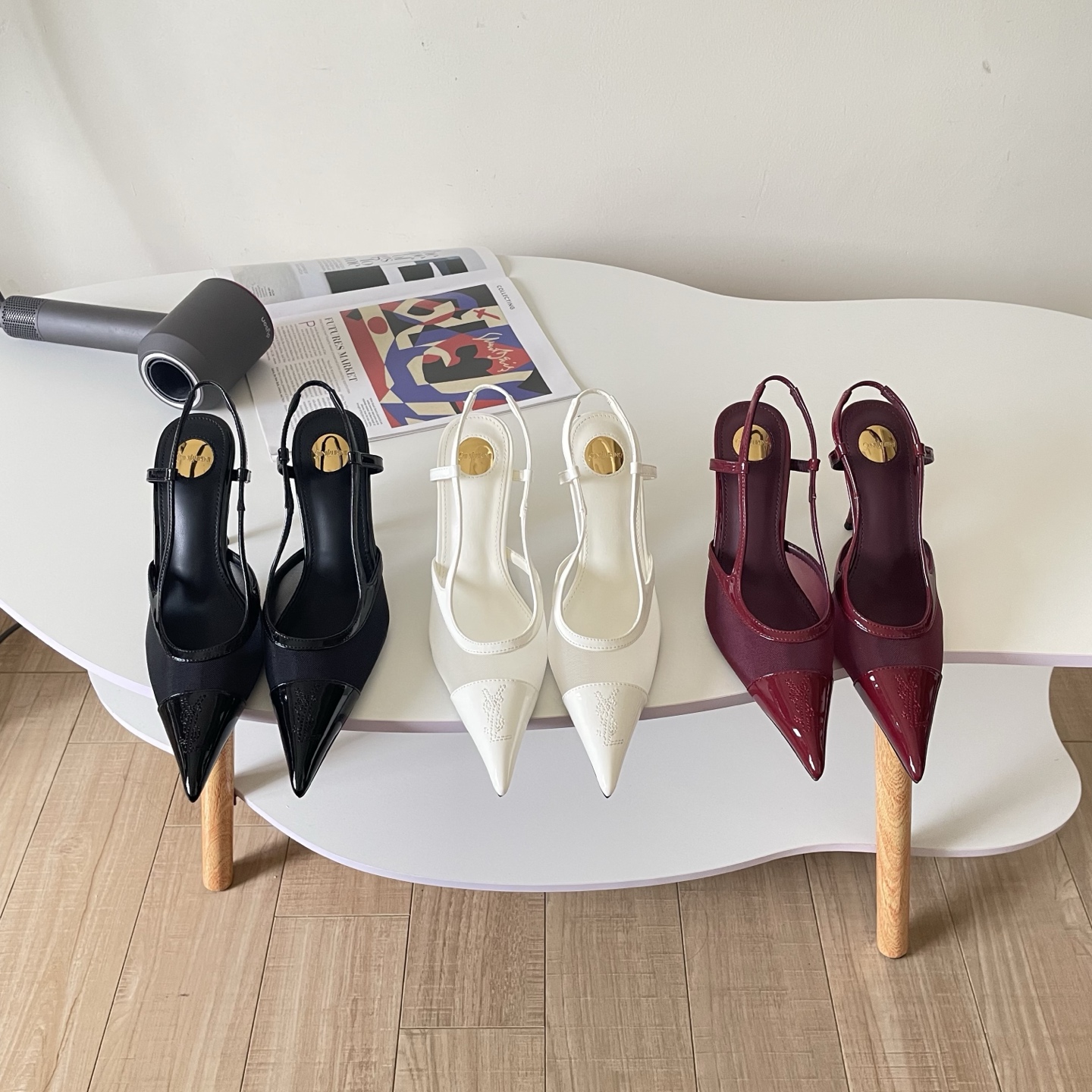 YSL GUERMANTES Slingback Pumps