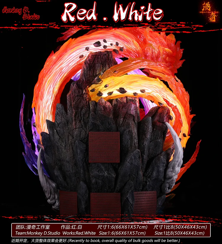 One Piece -  Luffy and Shanks - Red/White by Monkey D. Studio