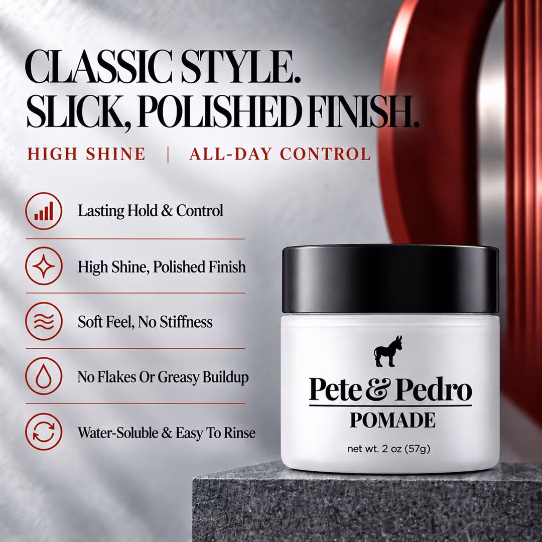 Pete & Pedro  Hair Pomade With High Hold High Shine