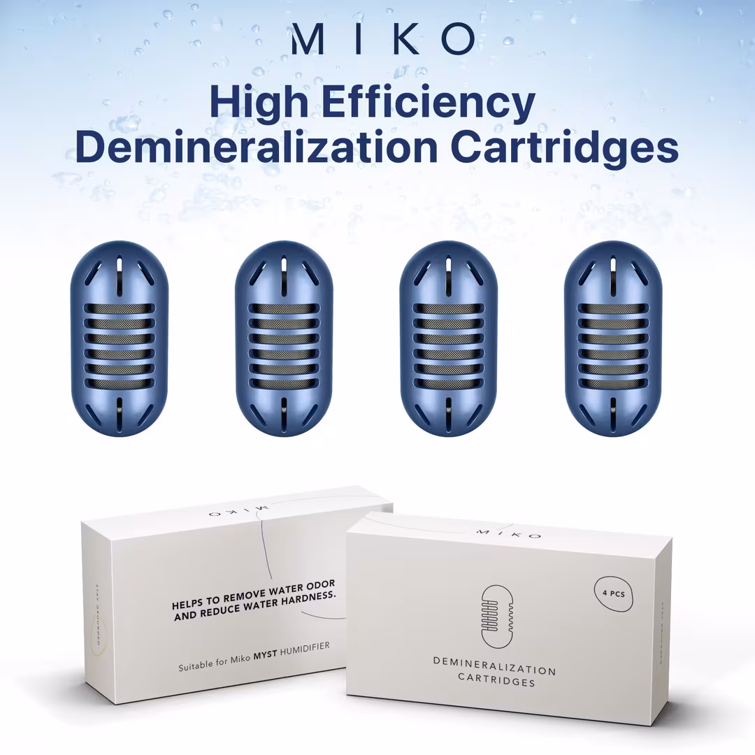 Miko  Water Demineralization Cartridges - 4-Pack for Ultrasonic Humidifiers