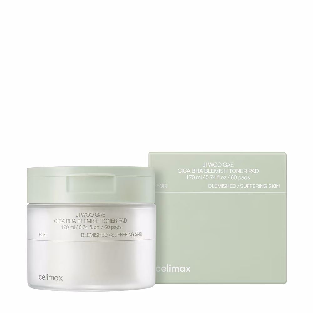 Ji Woo Gae Cica Bha Blemish Toner Pad