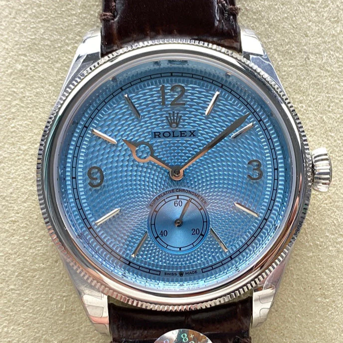 Rolex Watch Perpetual 39mm Brown Blue Dial