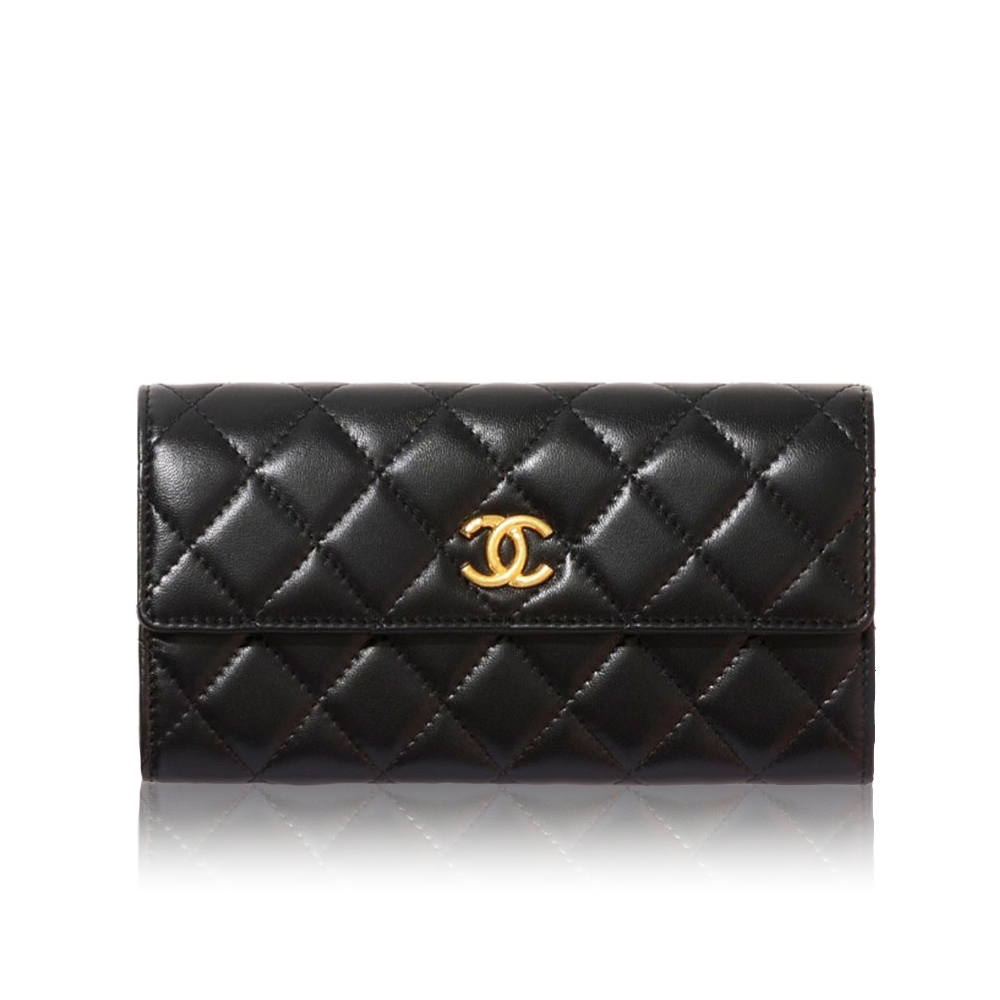 Chanel 23p Classic Long Wallet card holder
