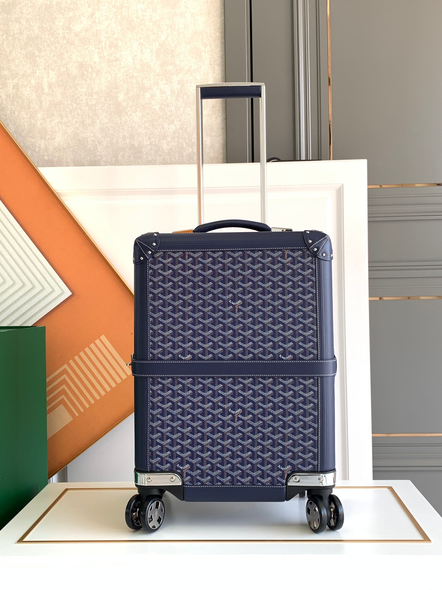 Goyard classic print trolley case