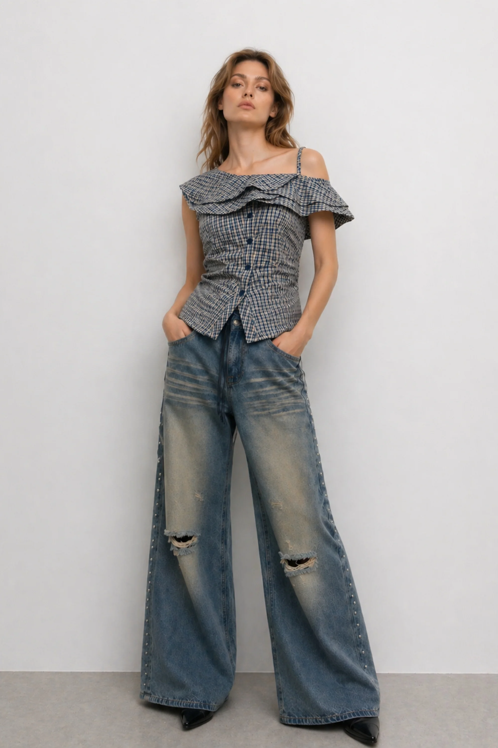 Gingham Muse Top