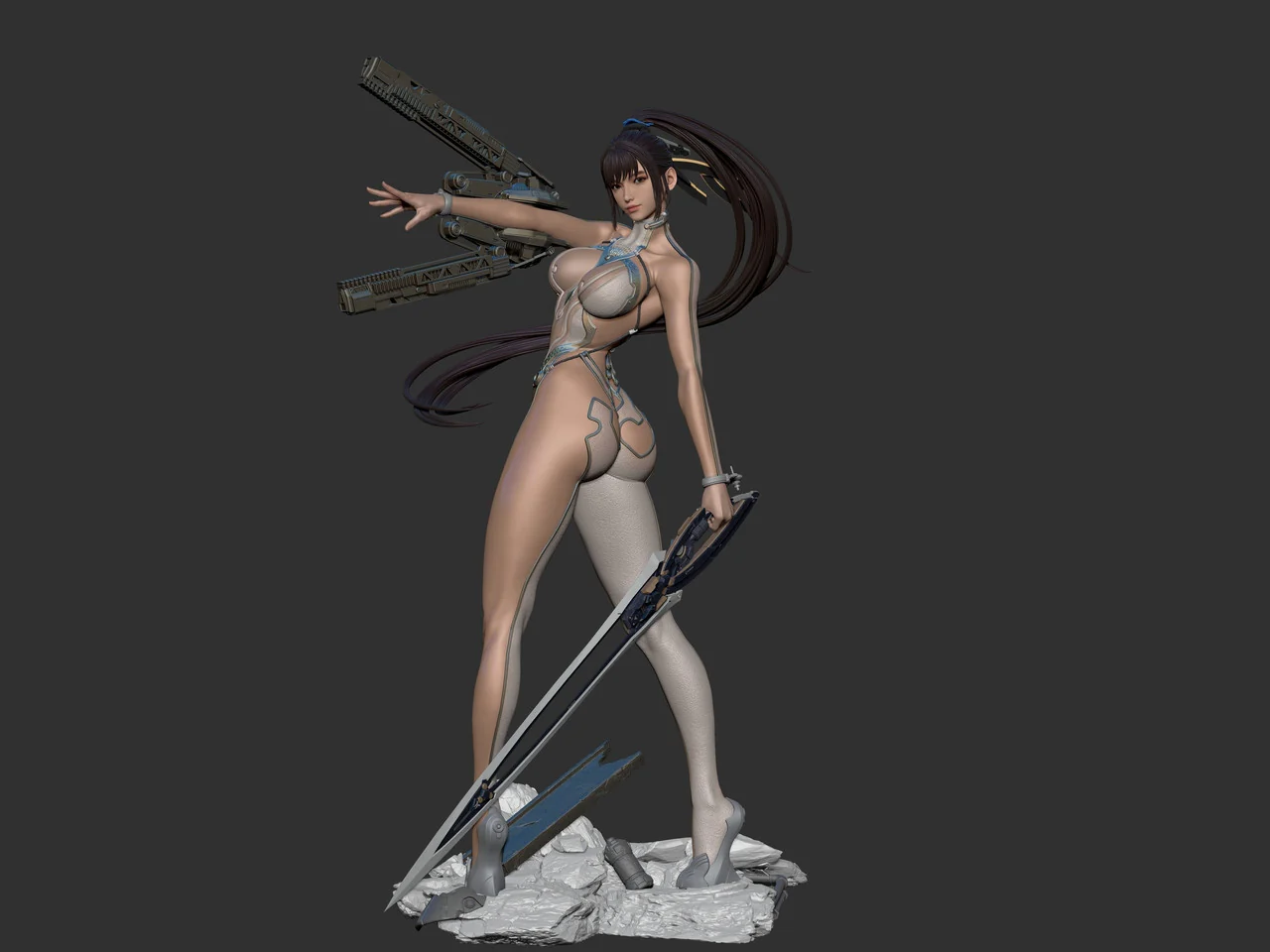 Stellar Blade - Skinsuit Eve | 1:4 Resin Statue | by Craving Eyes Studio