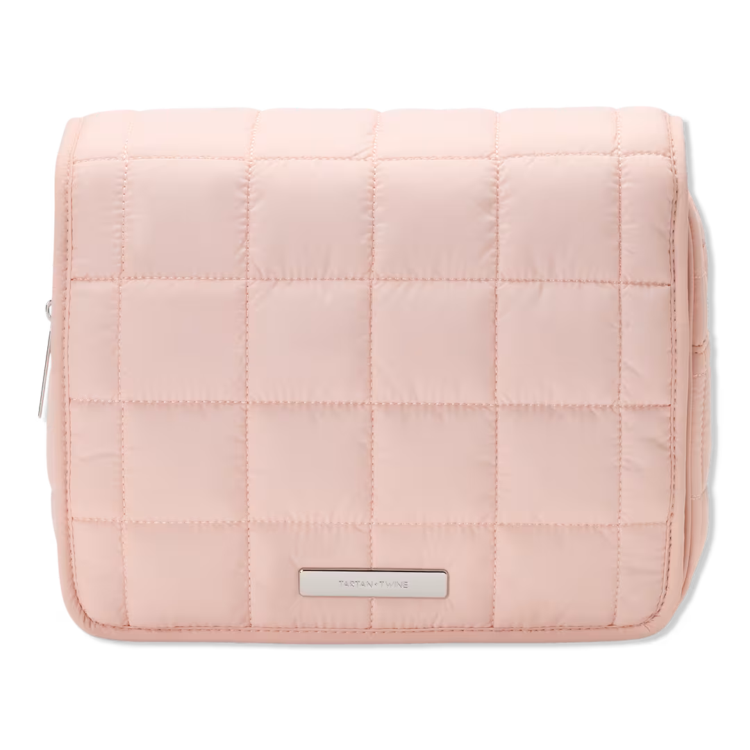 Tartan + Twine  Light Pink Puffer Hanging Organizer