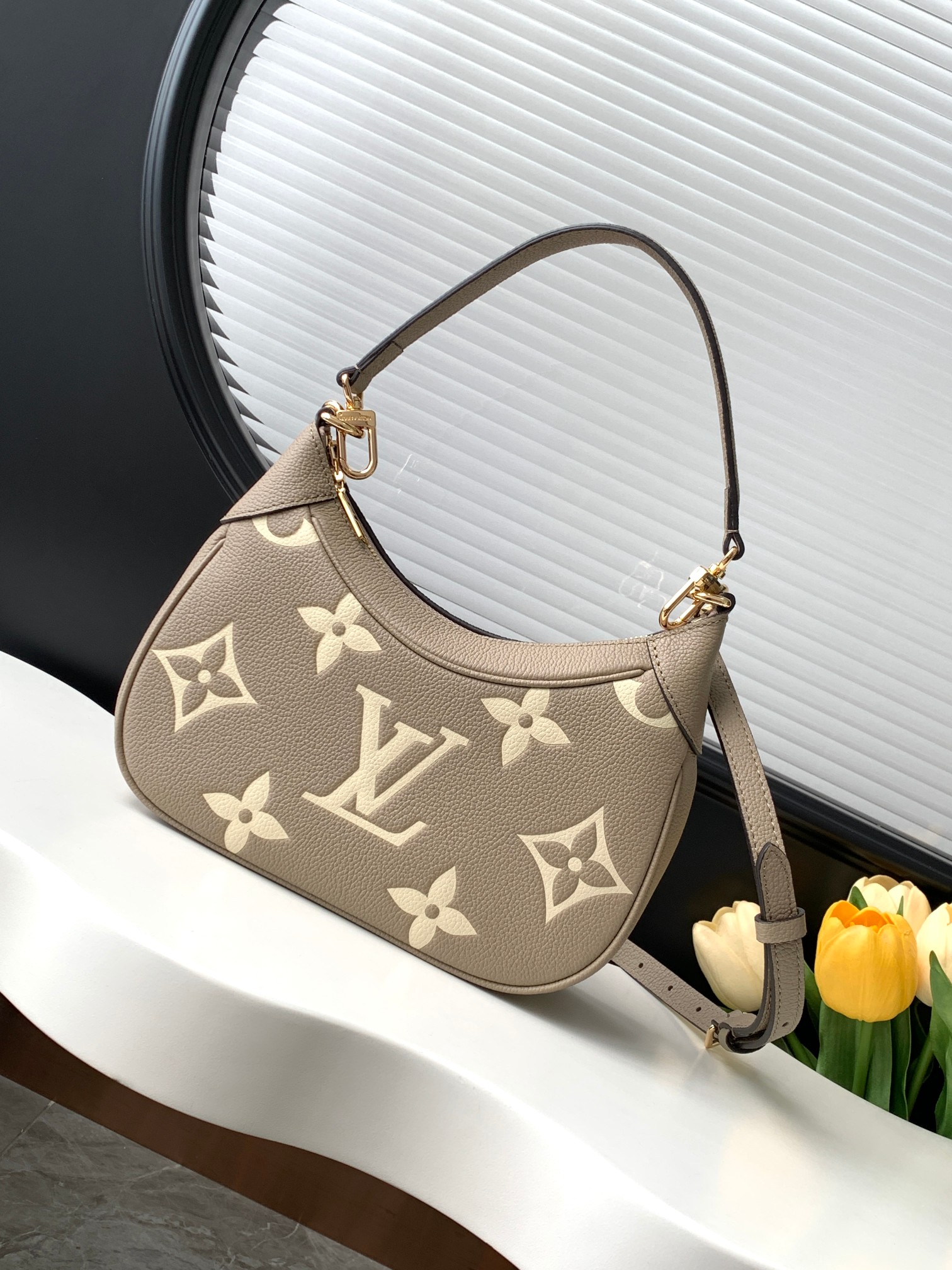 LV Bagatelle croissant bag