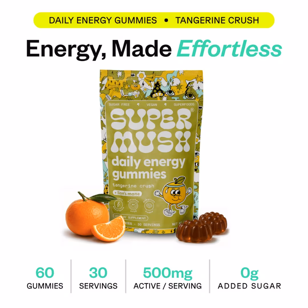 Supermush  Daily Energy Gummies