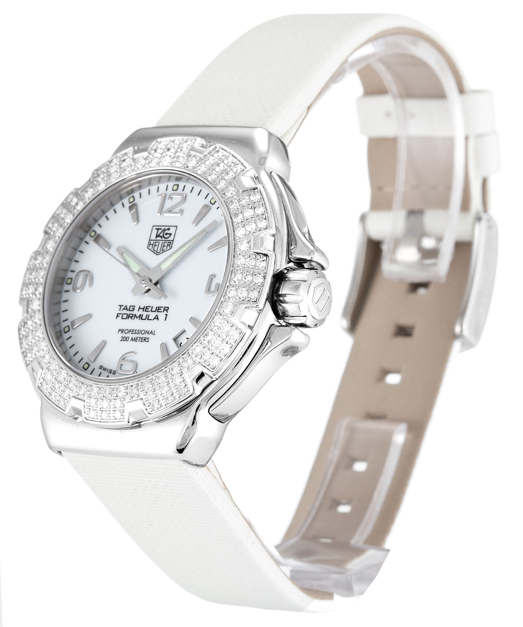 Replica Tag Heuer Formula 1 WAC1215.BC0840 White Dial Stick Markers 37MM