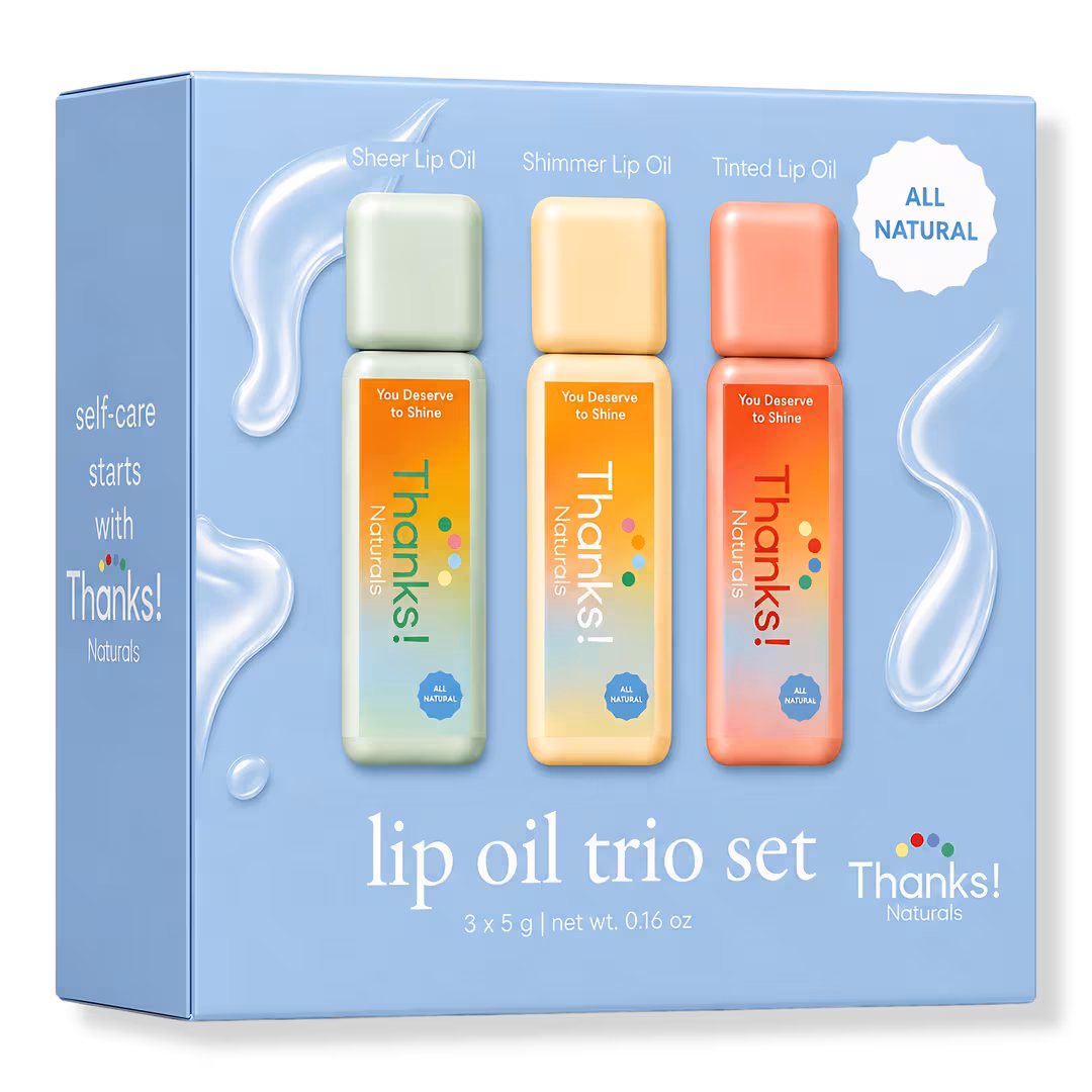 Thanks! Naturals  Lip Oil Trio Set