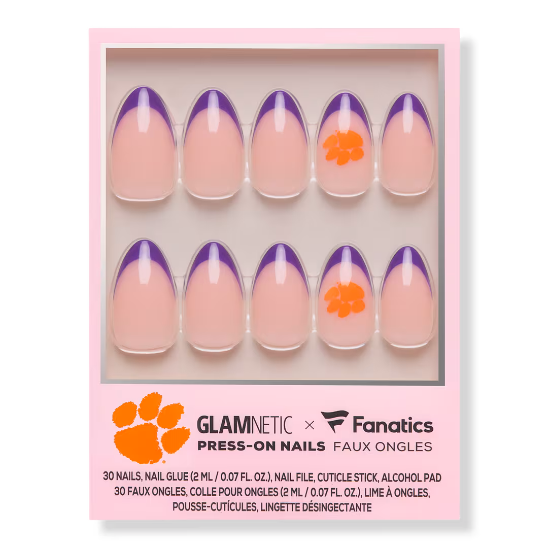 Glamnetic x Fanatics Nail  Clemson Tigers Press-On Nails