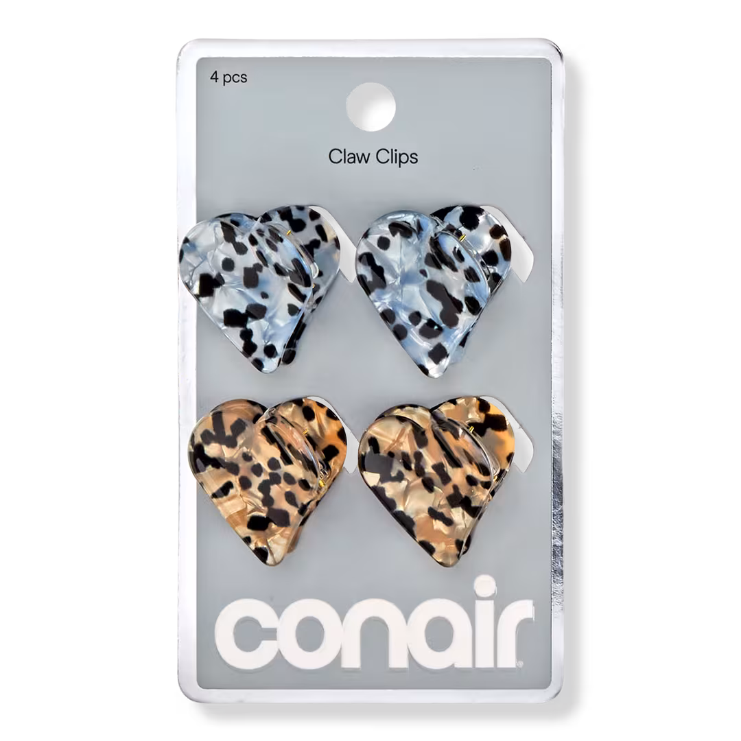 Conair Accessories  Mini Heart Claw Clips