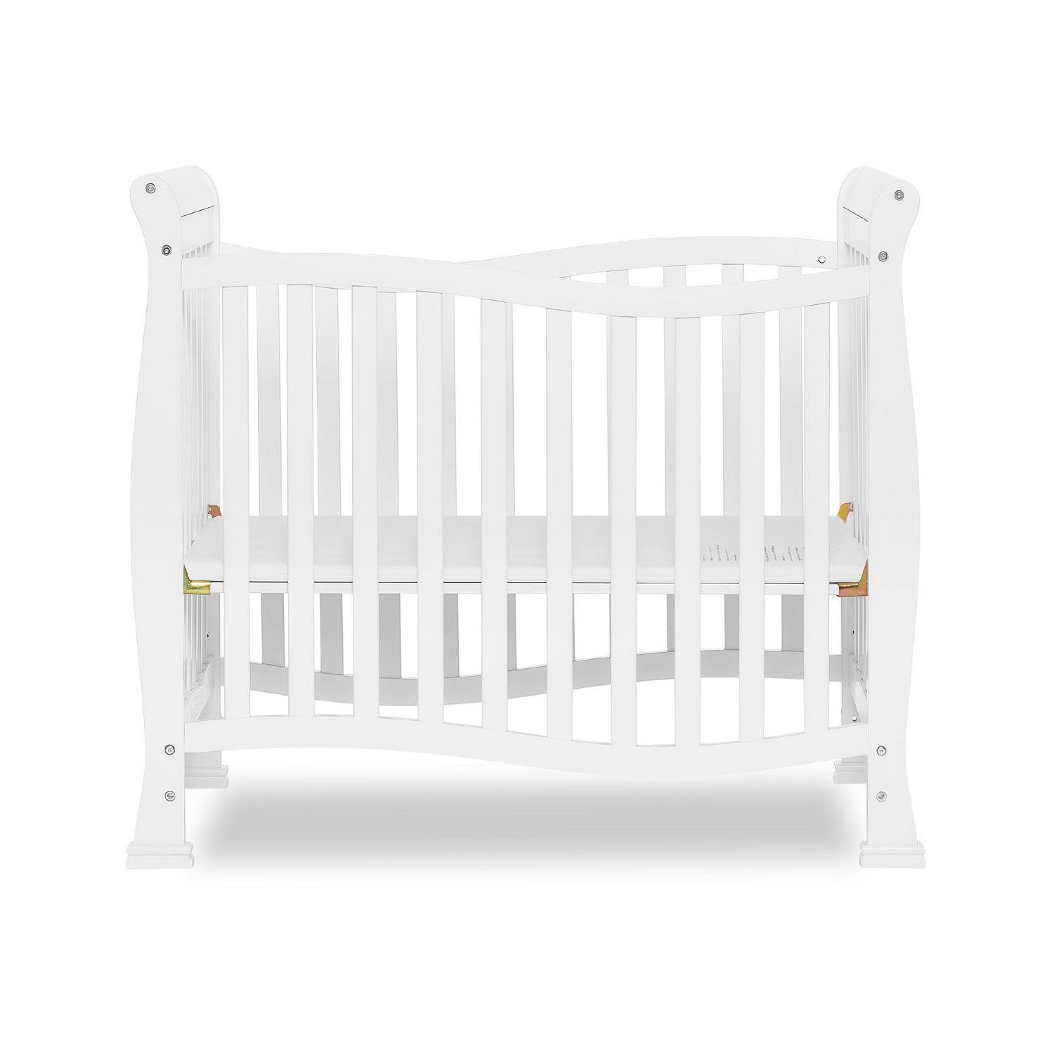Dream On Me Baker 4-in-1 Convertible Mini Crib. White