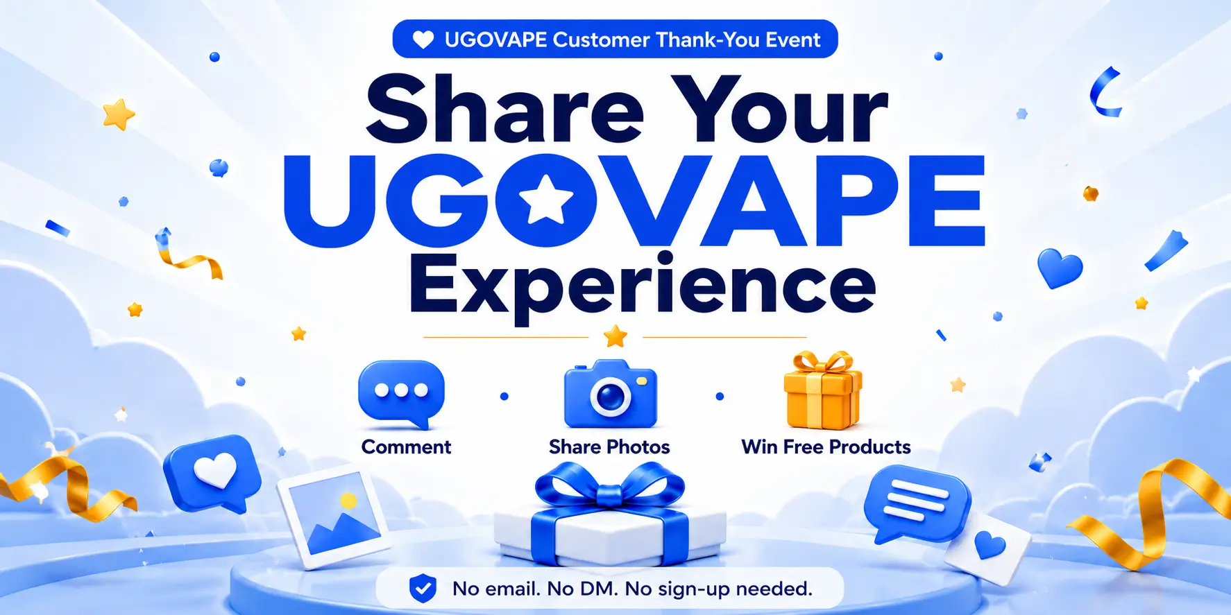 🎁 Share Your UGOVAPE Experience & Get a Chance to Win Free Products!