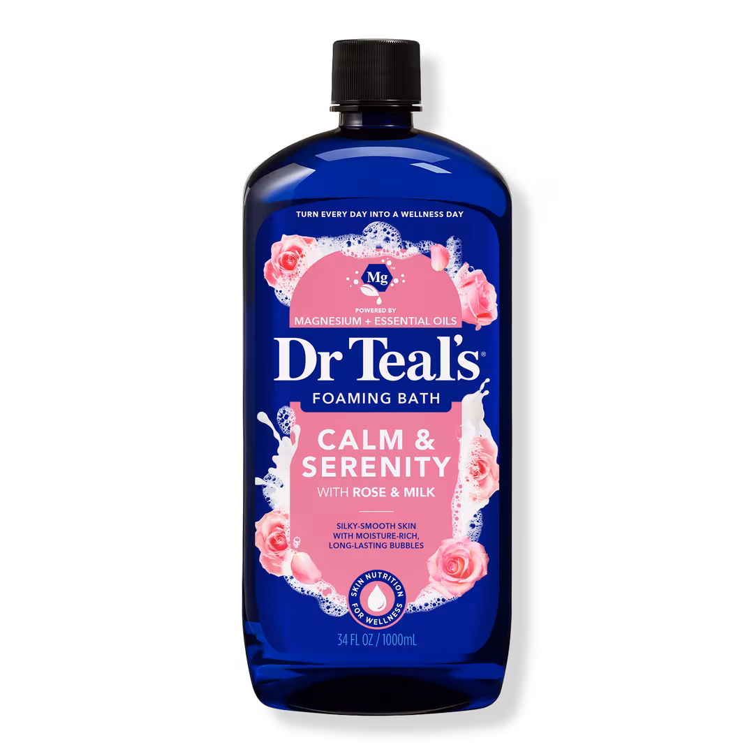 Dr Teal's  Foaming Bath with Pure Epsom Salt, Calm & Serenity with Rose