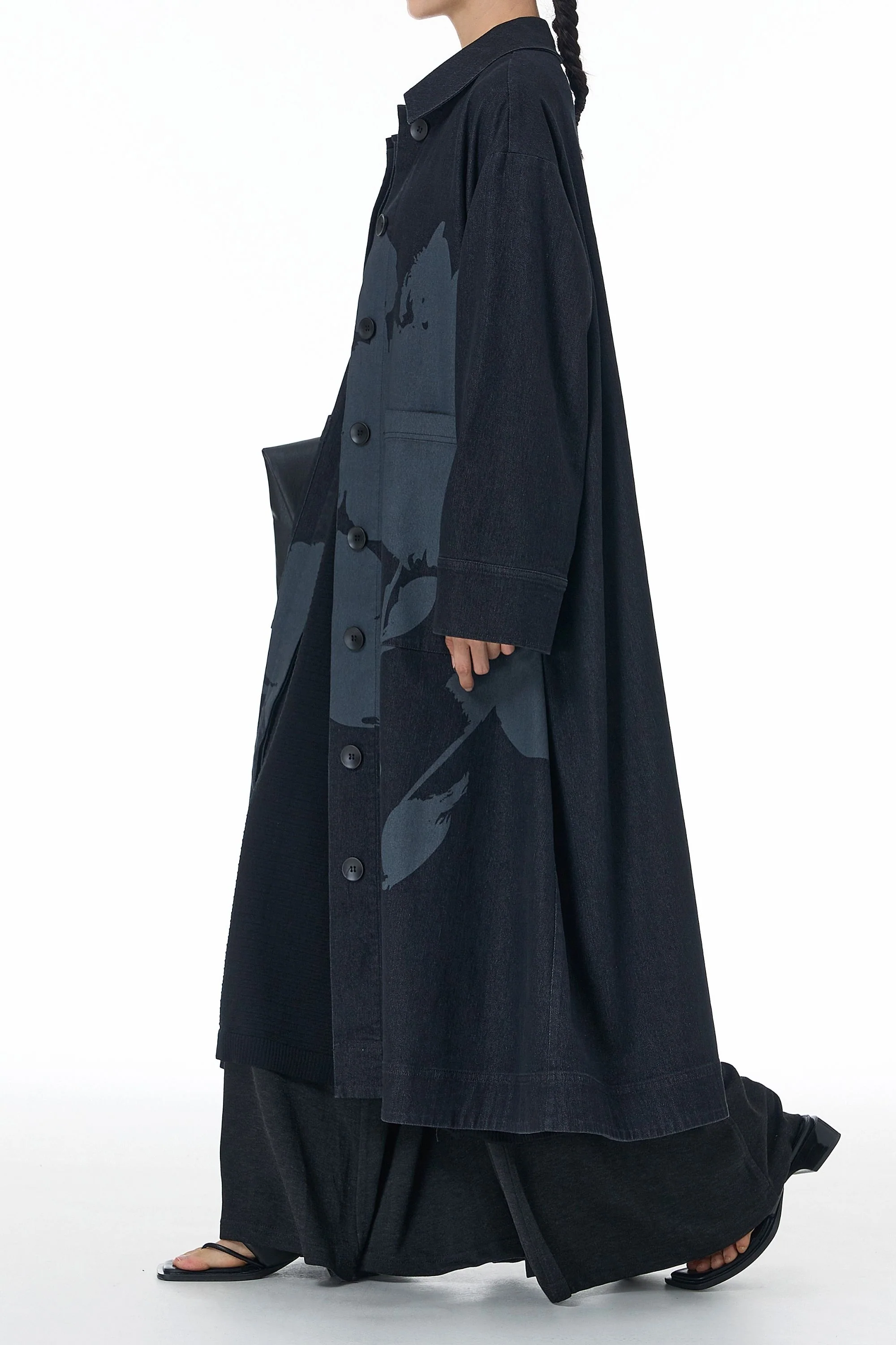 Ink & Ash Black Trench Coat