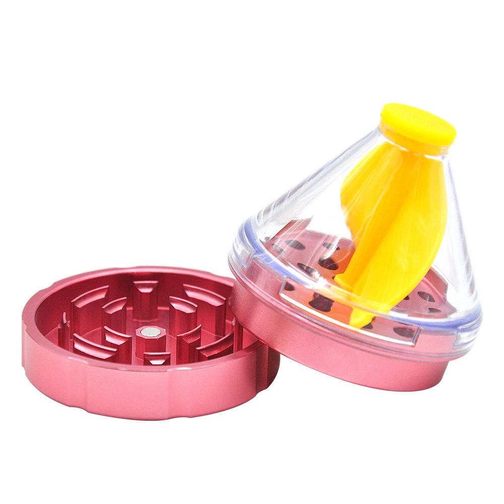 Funnel Aluminum Alloy Weed Grinder 2 Layer