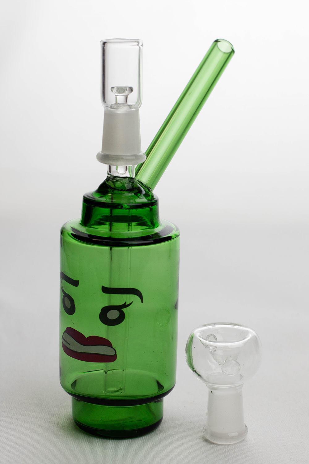 7 Lego head 2-in-1 glass water bubbler