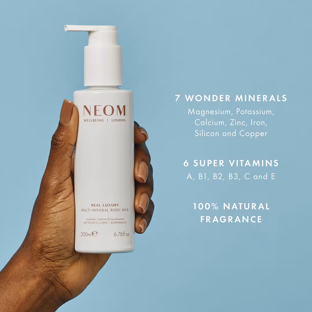 NEOM Wellbeing  Real Luxury Calming Multi Mineral Body Milk