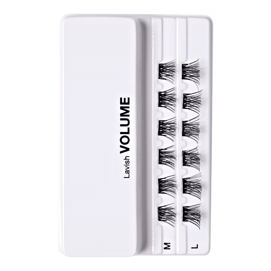 Kiss  Impress Falsies Pre-Glued Lash Clusters Minipack, Lavish Volume