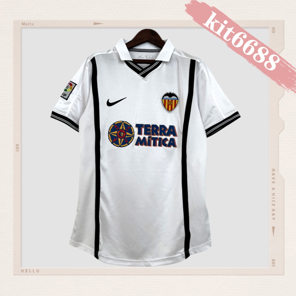 2000/2001 Valencia Home Retro Football Shirt