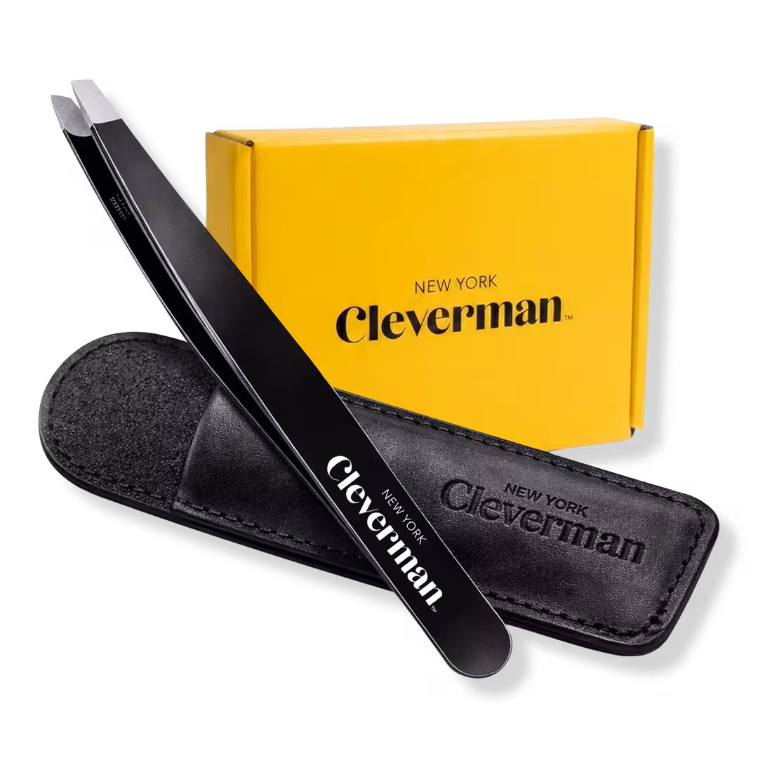 Cleverman  Precision Slant Tweezer – Expert Brow & Facial Hair Removal