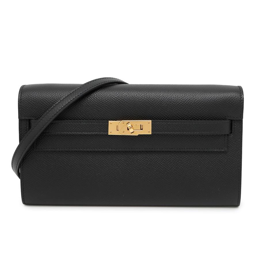 Hermes Kelly Wallet to Go Gold Hardware
