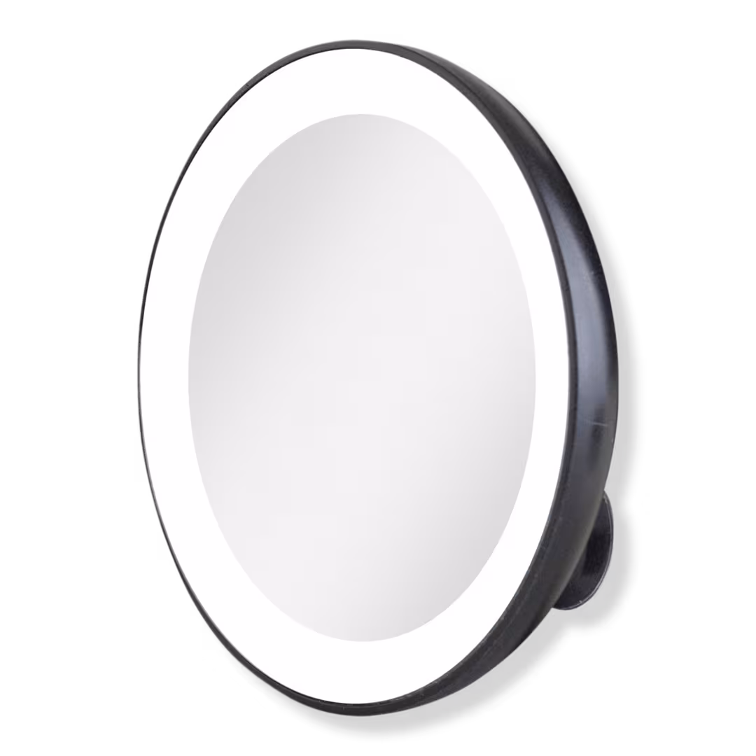Zadro  LED Ring Lighted Compact Mirror with 15X, Suction Cups