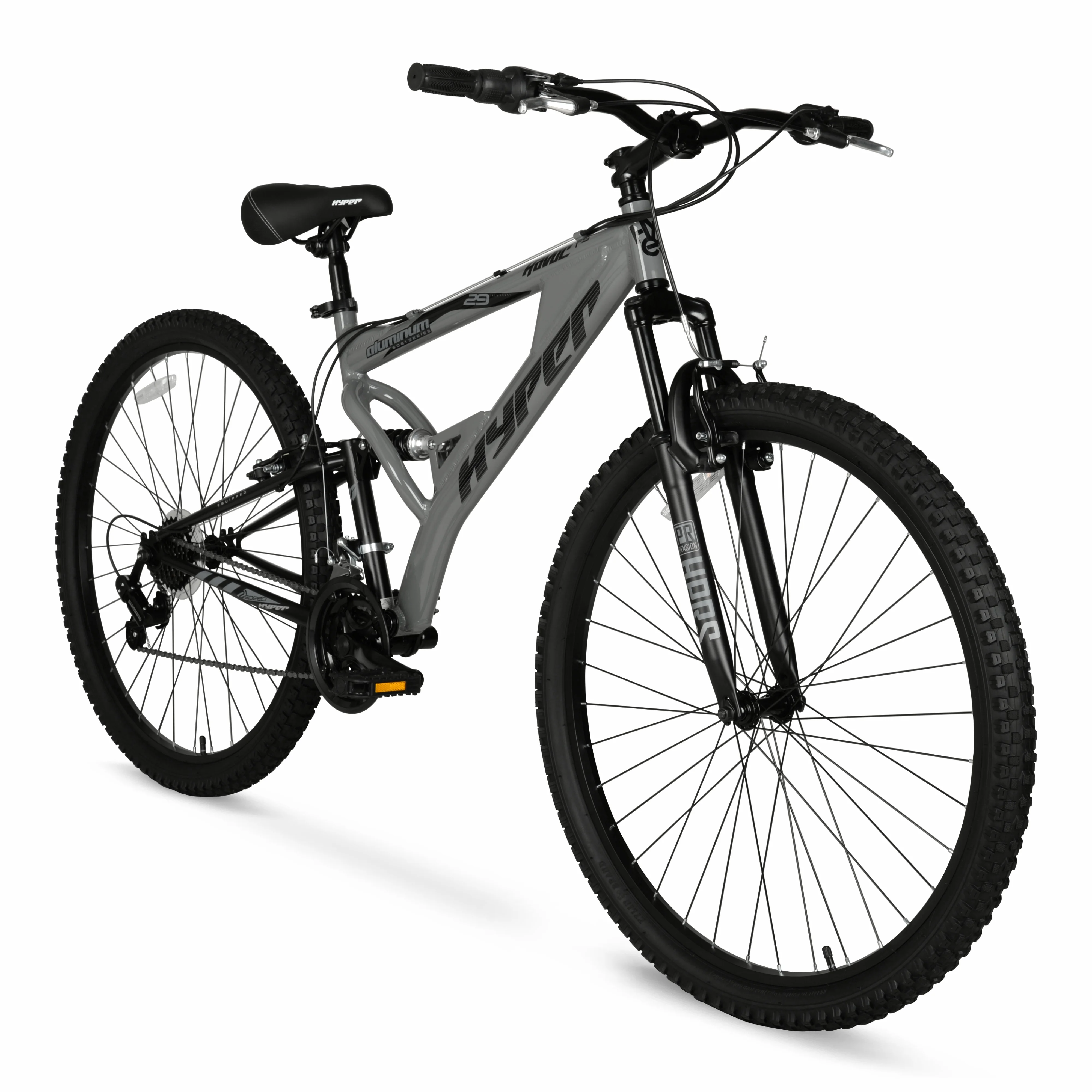 Hyper Bicycles 29" Men's Havoc Mountain Bike, Gray