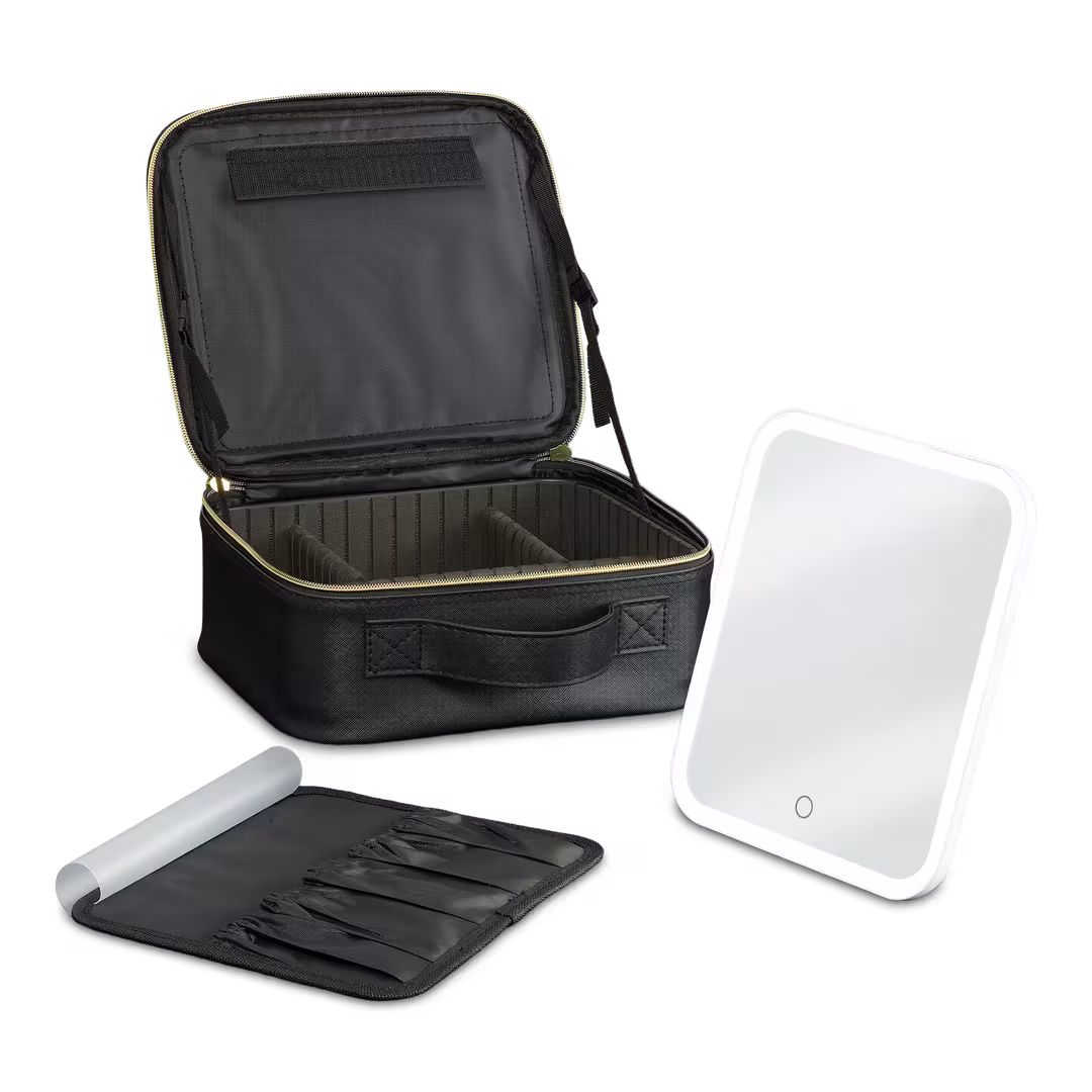 iHome  Makeup Case with LED Portable Lighted Vanity Mirror