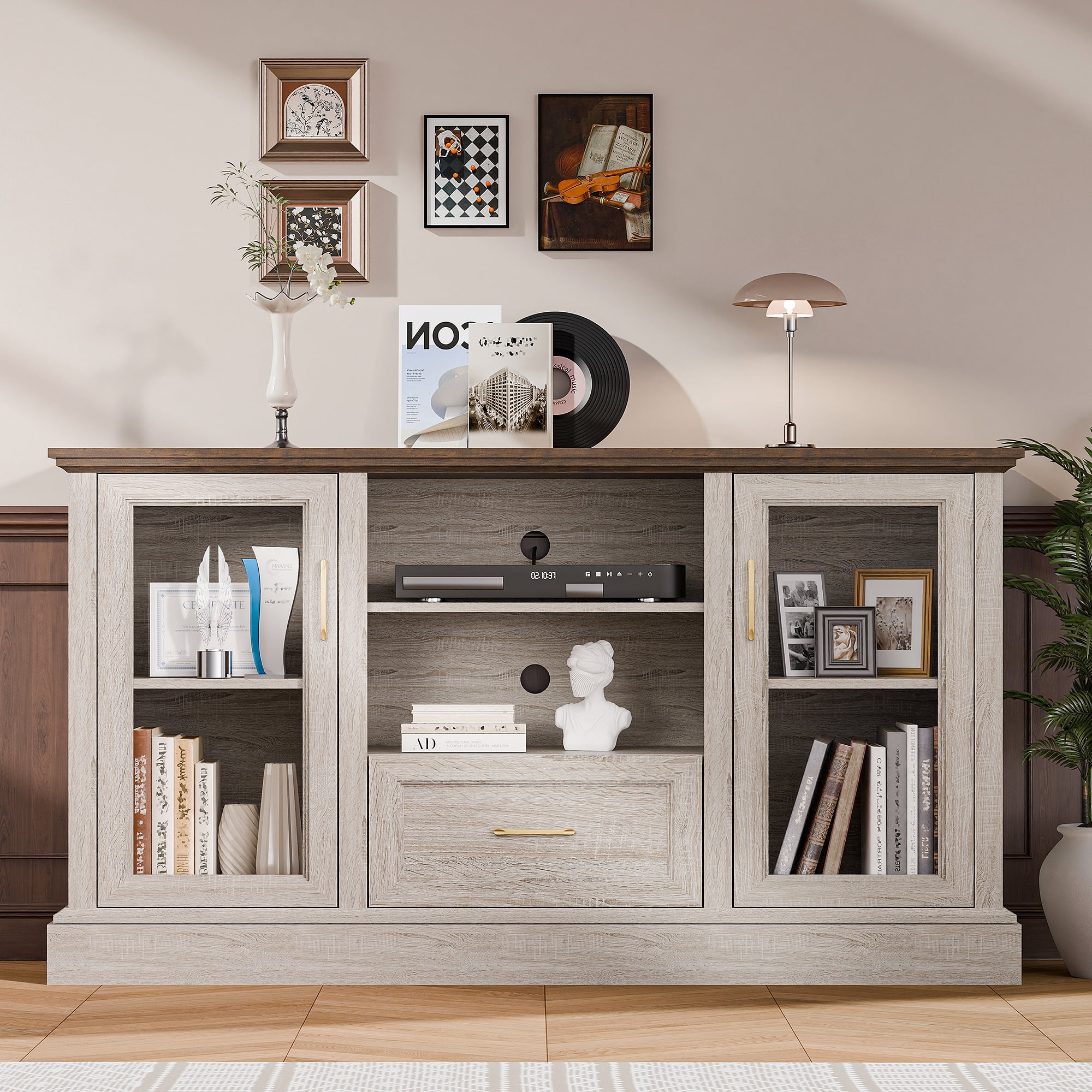 GETYES Farmhouse TV Stand for 70
