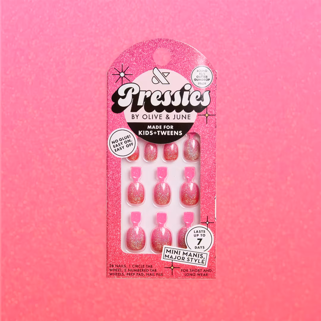 Olive & June  Holiday Pressies - Glitter Gumdrop - Extra Short