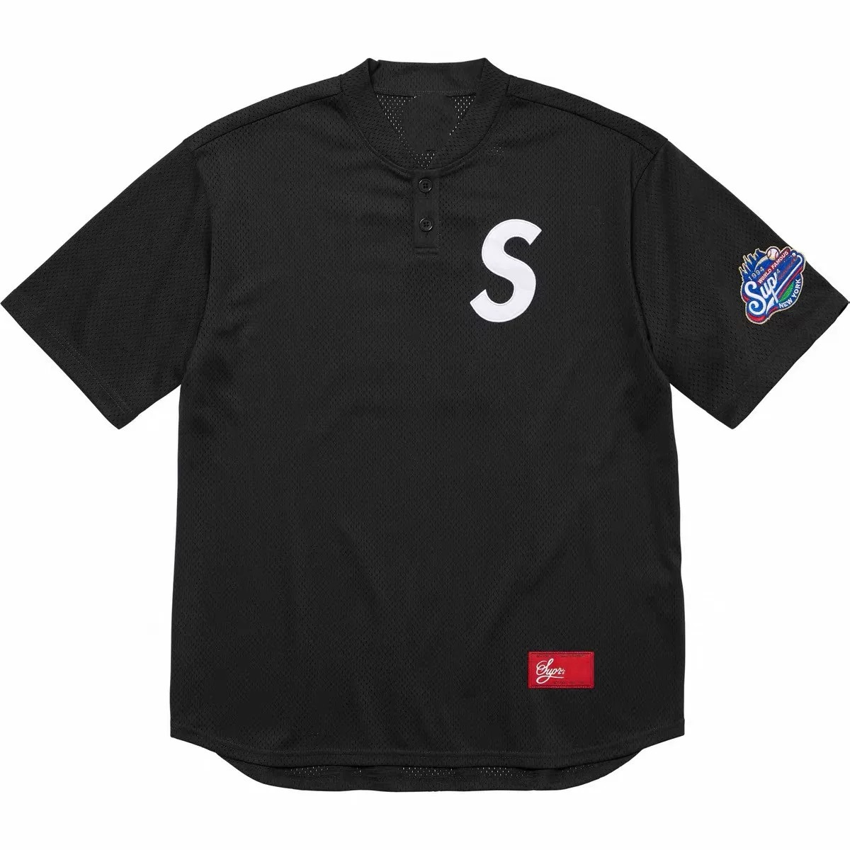 Embroidered Baseball Henley T-Shirt