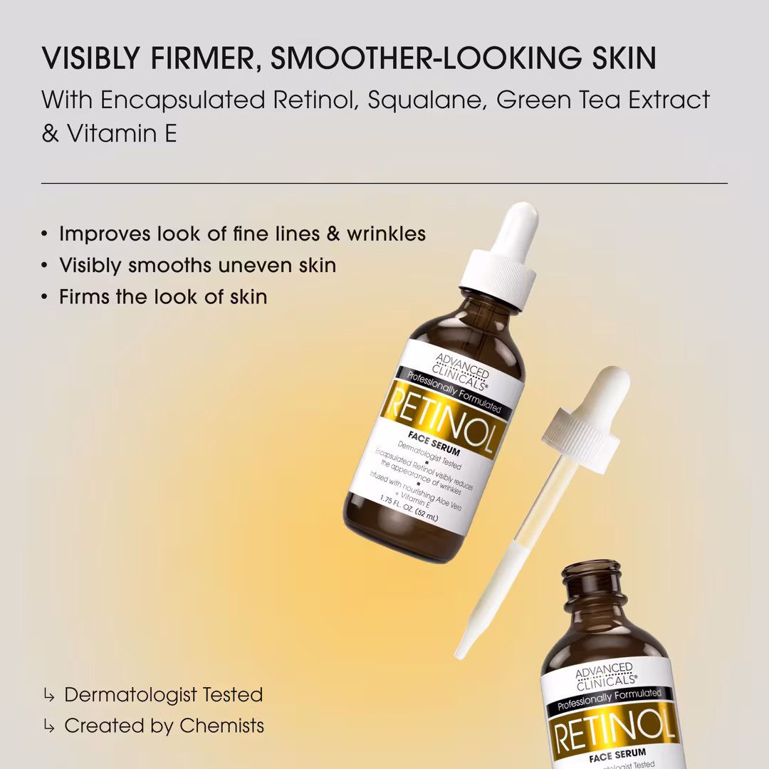 Advanced Clinicals  Anti-Wrinkle Retinol Face Serum