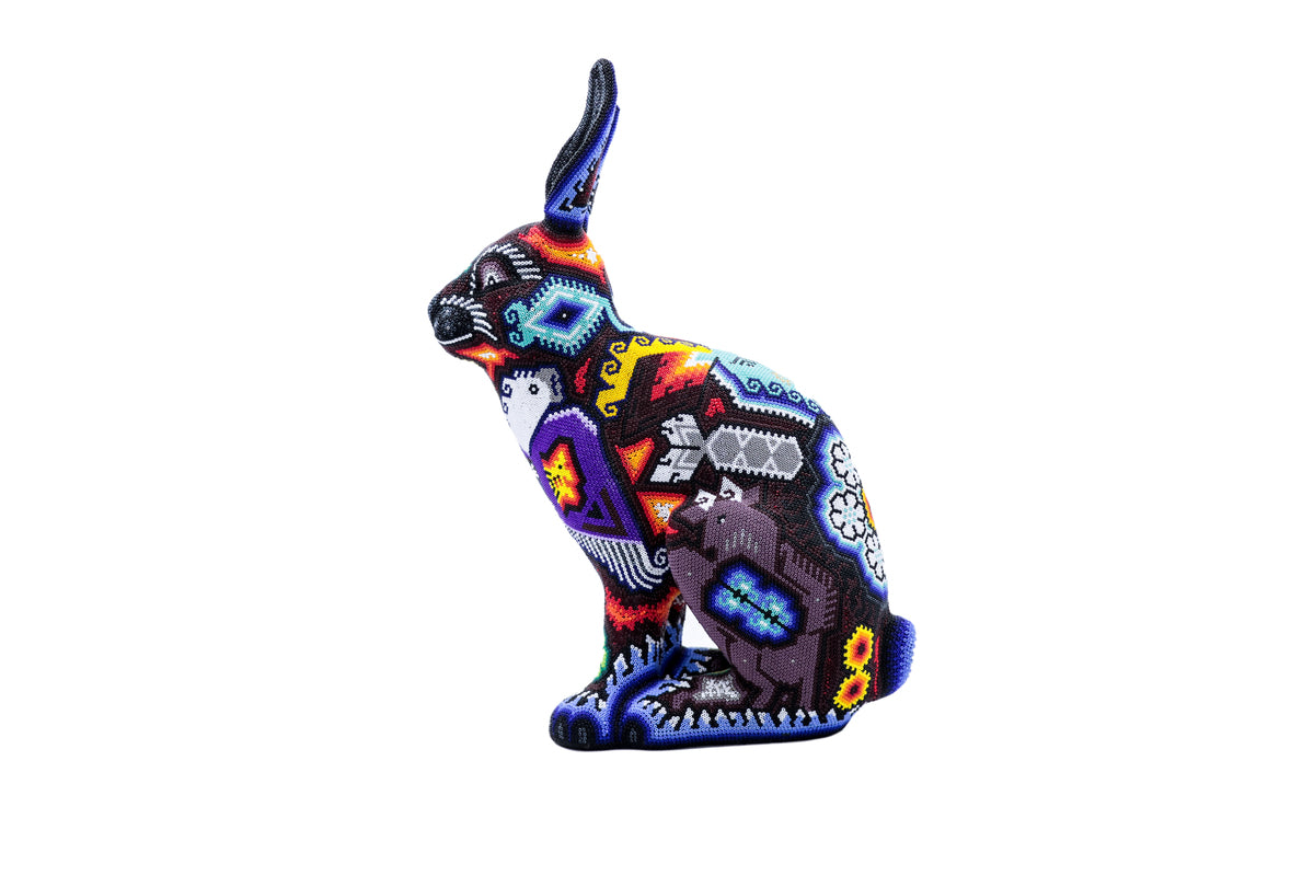 Conejo – Obra de Arte Huichol