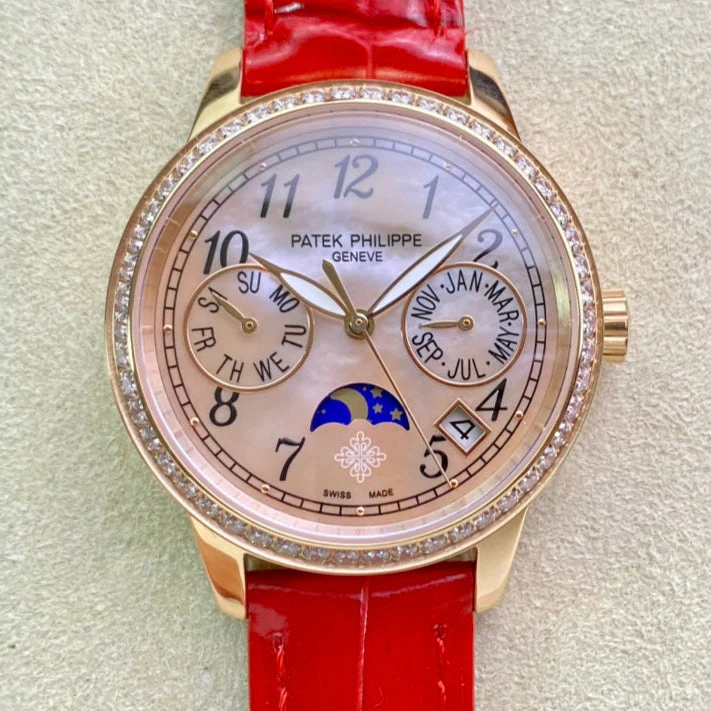 PATEK Watch Complications 36mm Pink Gold Mop Pearl