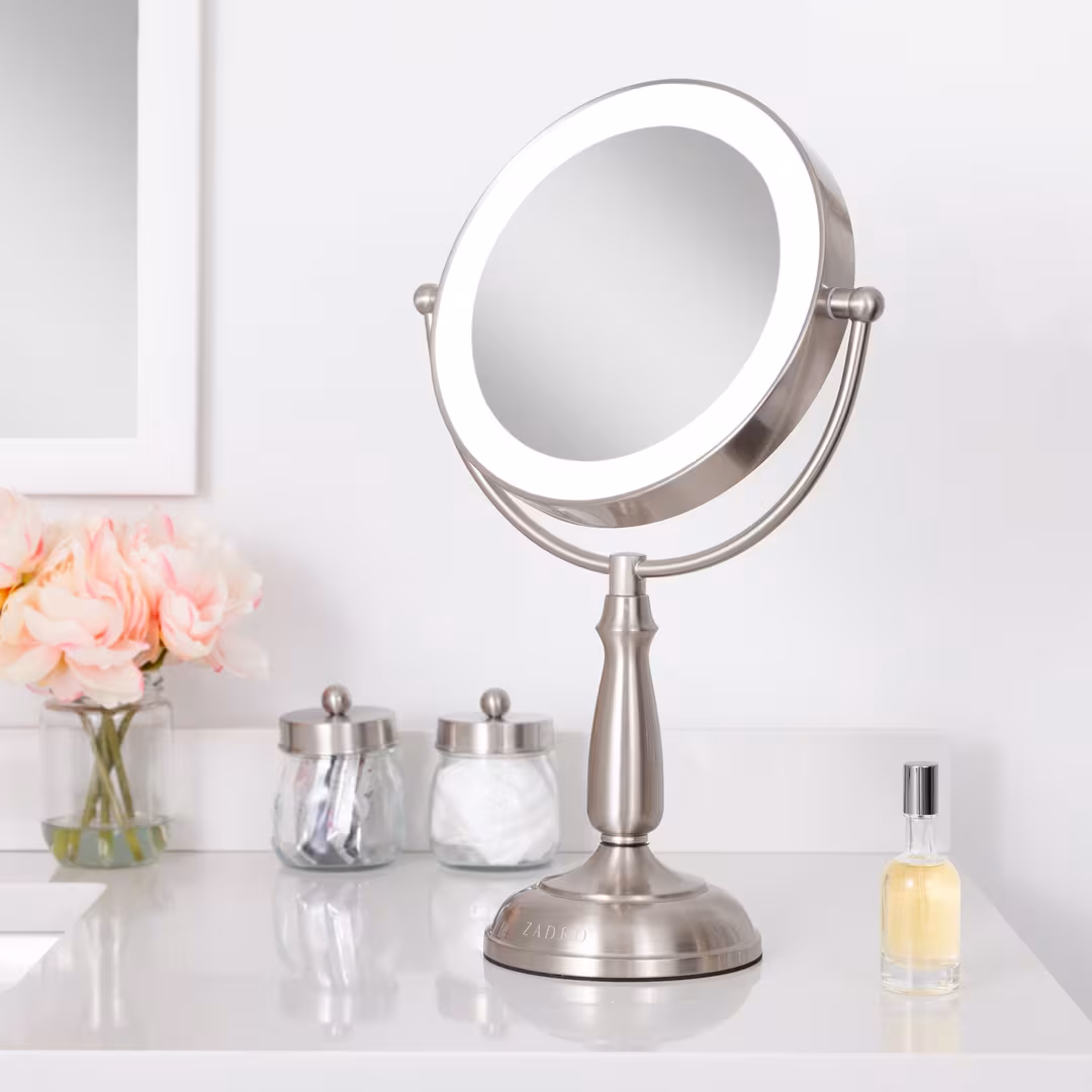 Zadro  Classic Lighted Makeup Mirror with 12X/1X, Touch Control