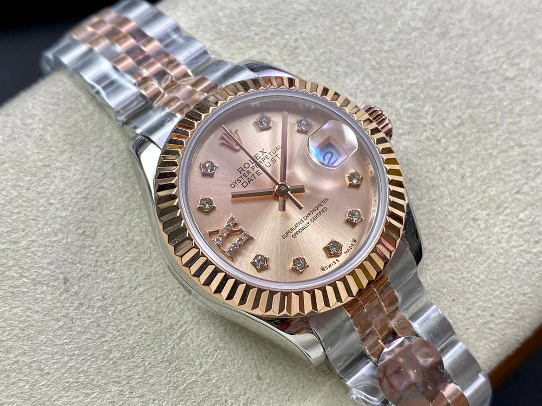 Rolex Watch DATEJUST 28 TWO-TONE PINK GOLD STEEL Watch