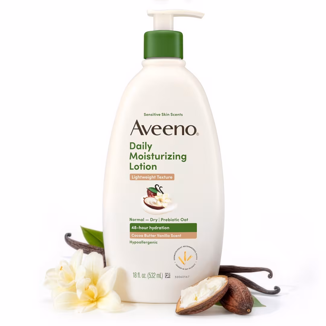 Aveeno  Daily Moisturizing Body Lotion Cocoa Butter Vanilla