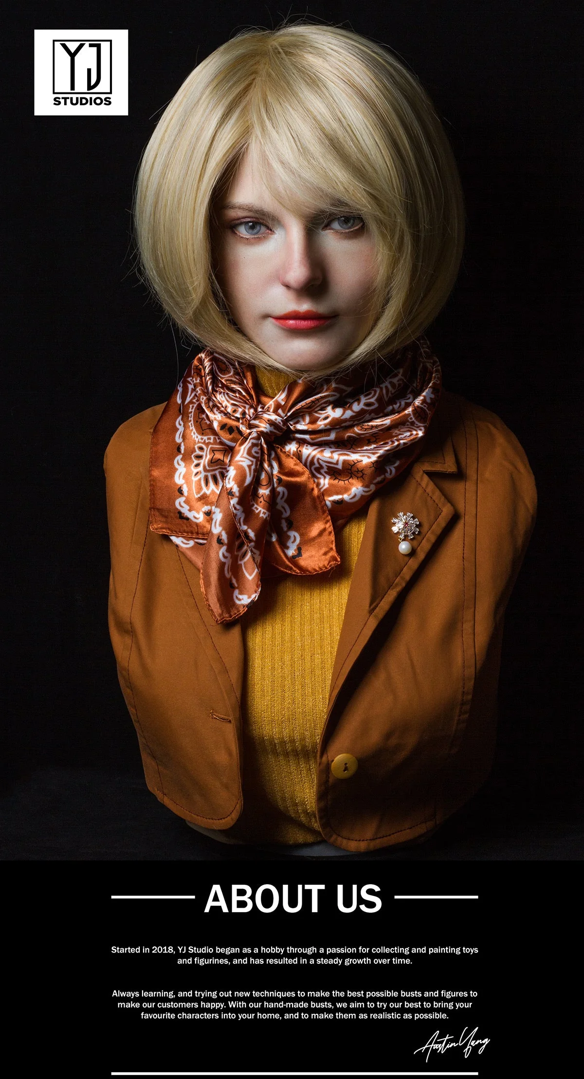 YJ Studio - RE4 Ashley Graham Bust | RE4 阿什莉·格拉汉姆 胸像