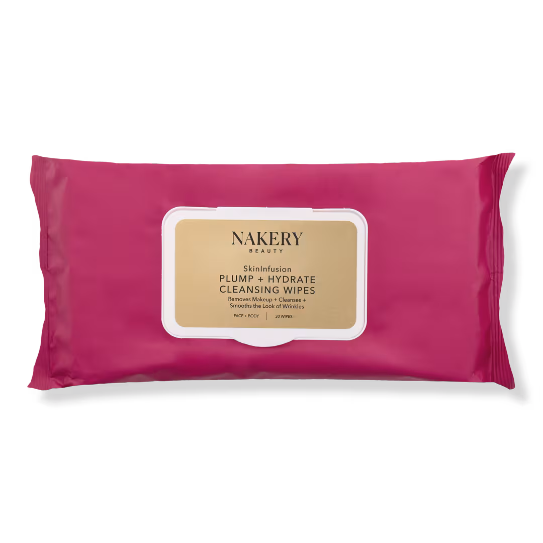 NAKERY BEAUTY  SkinInfusion Plump + Hydrate Cleansing Wipes