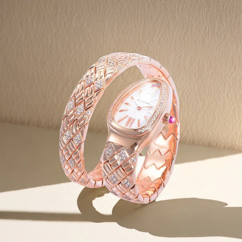 BVL WatchSERPENTI SPIGA 35 PINK GOLD WHITE DIAL