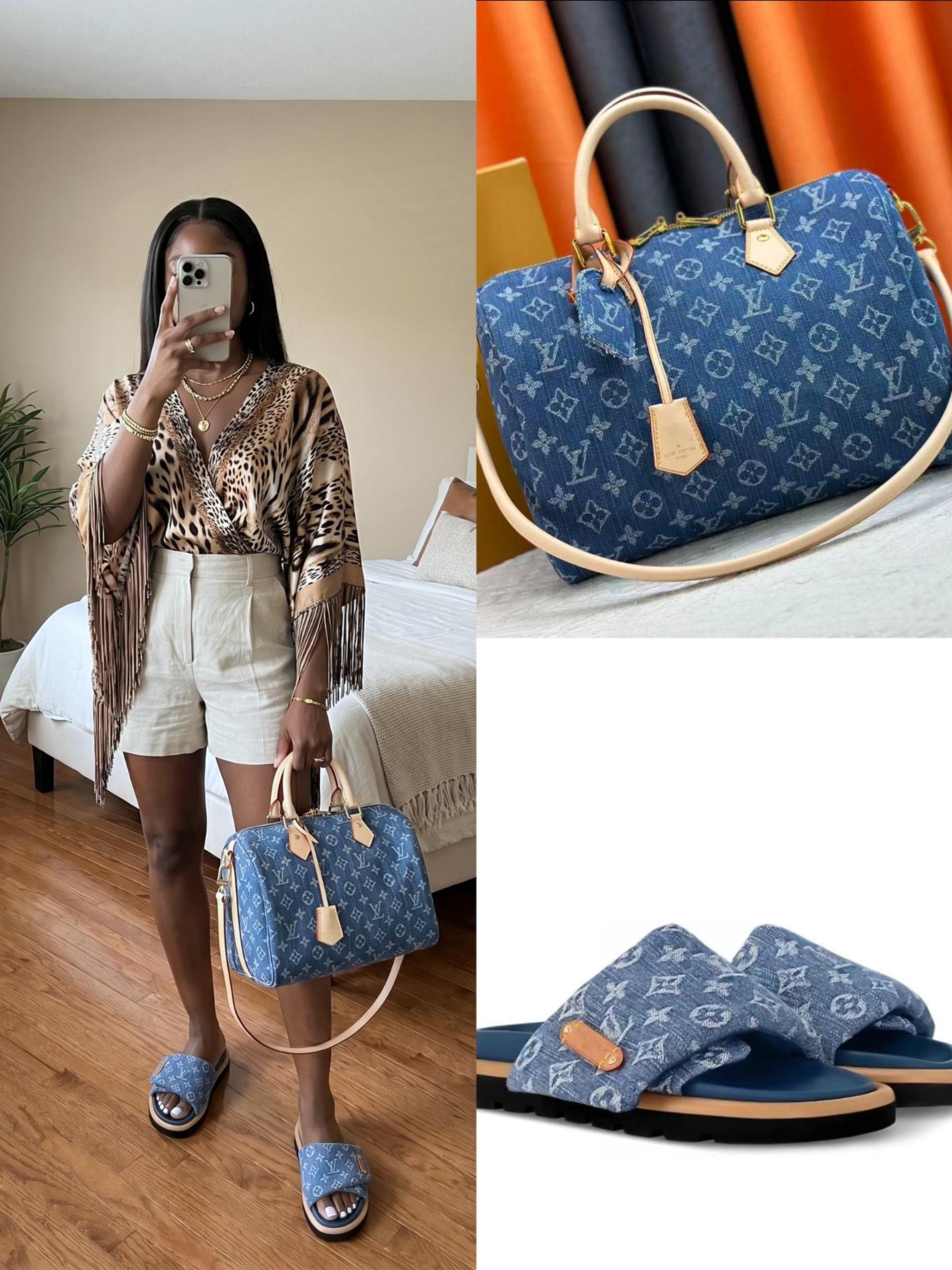 LV Shoes & Bag Set