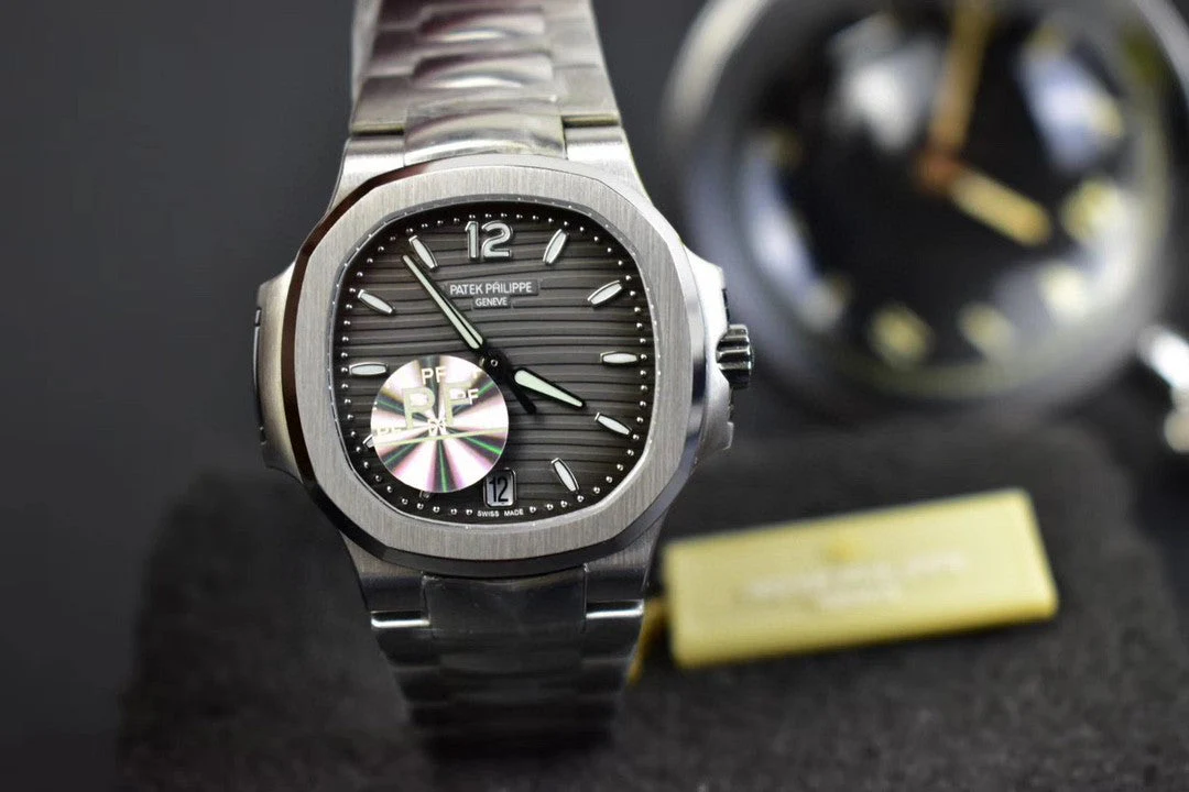 PATEK Watch Nautilus 35mm Silver Black Dial