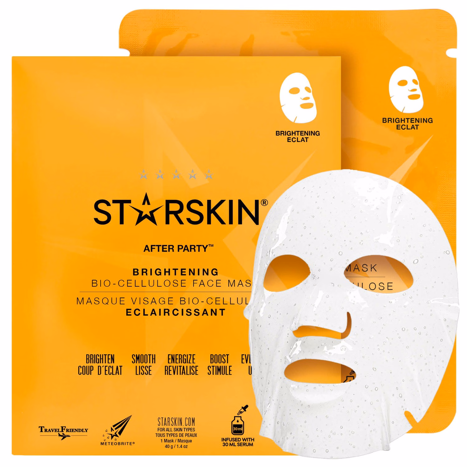 After Party™ Coconut Bio-Cellulose Brightening Face Mask