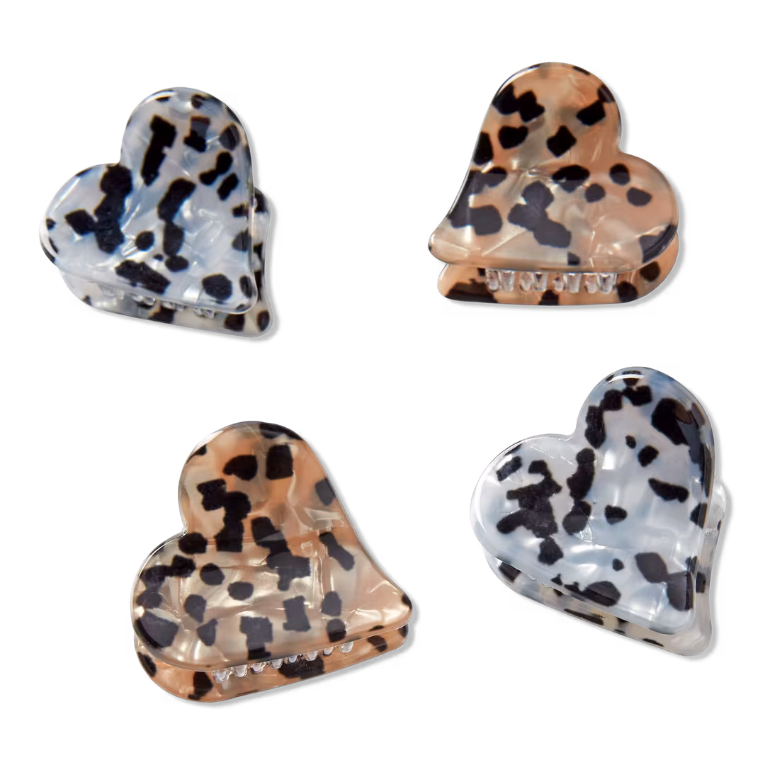 Conair Accessories  Mini Heart Claw Clips