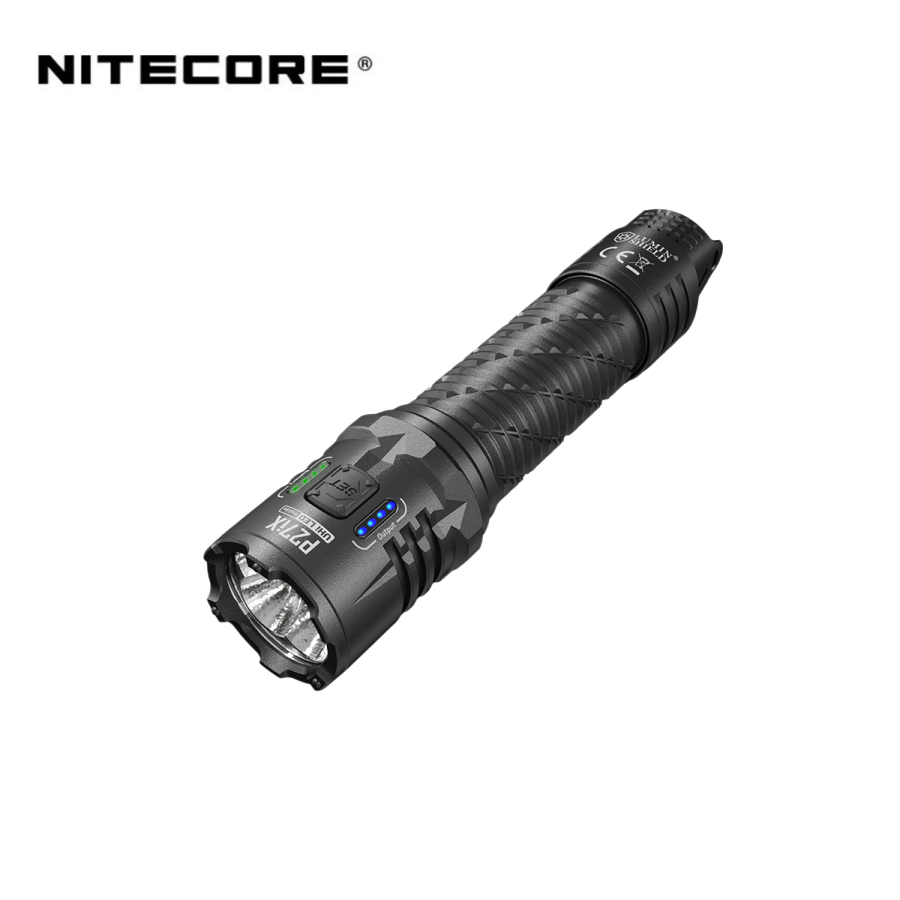 NITECORE P27iX 5000 Lumens Tactical Flashlight Customizable Variable Beam Pattern Military USB-C Troch Light with Li-ion Battery