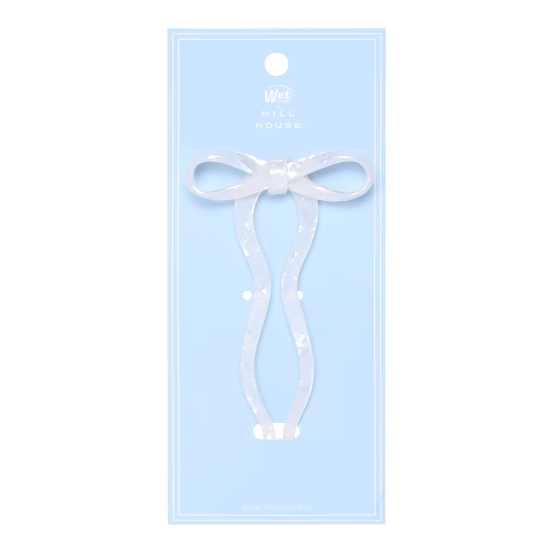 Wet Brush  Wet Brush x Hill House White Marble Bow French Pin